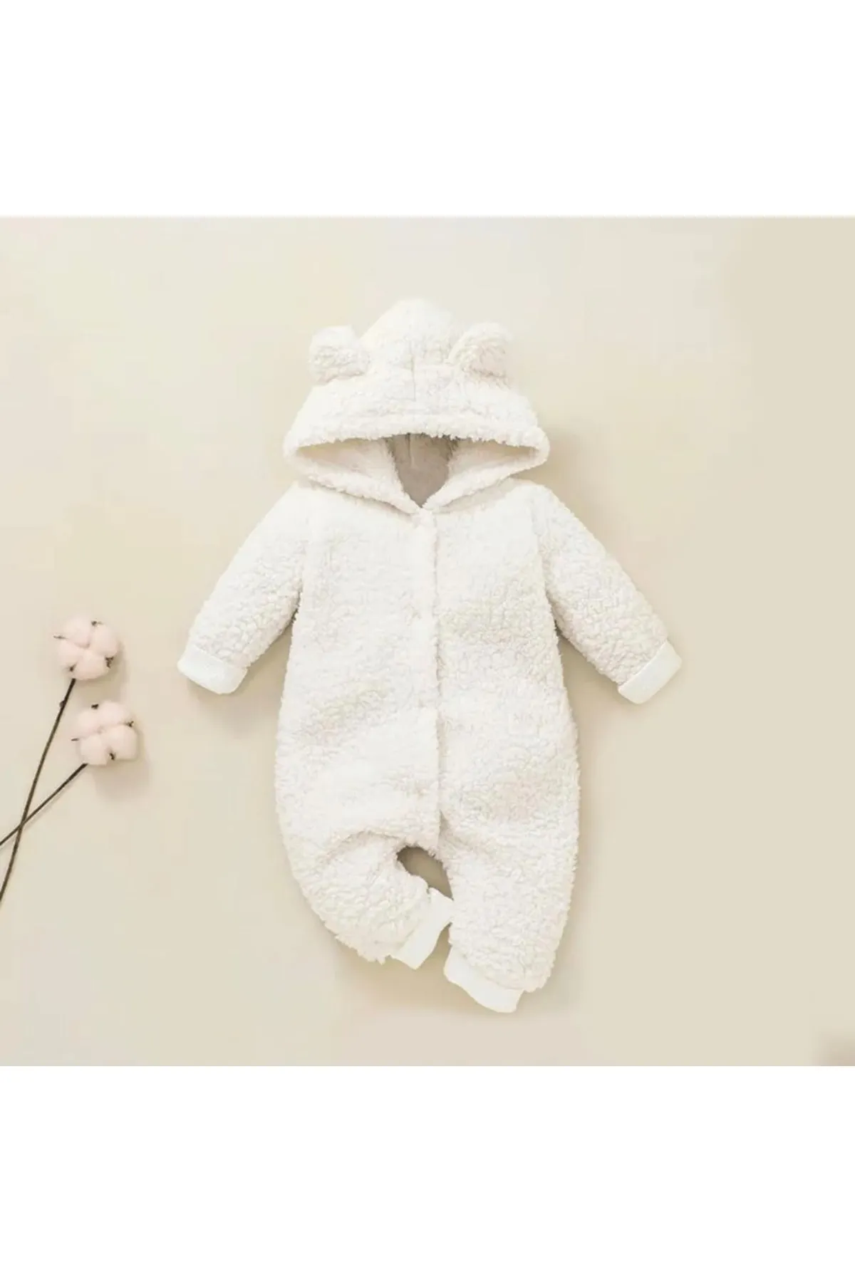 Bubito  Süßer Welsoft-Overall für den Winter mit Kapuze für Babys aus Plüsch