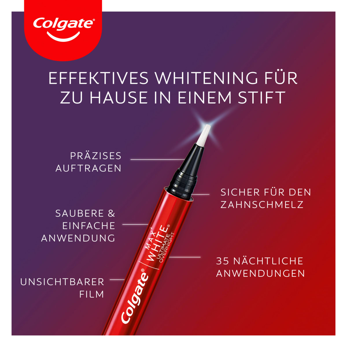 Whitening Stift Overnight Max White, 2,5 ml