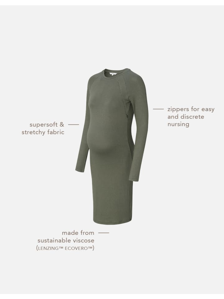 Noppies Still-Kleid Zane in Olive günstig kaufen