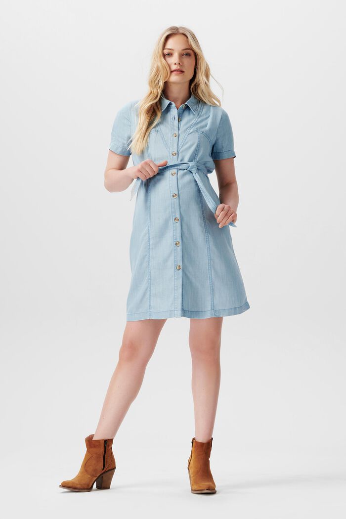 Mini-Shirtkleid mit Bindegürtel