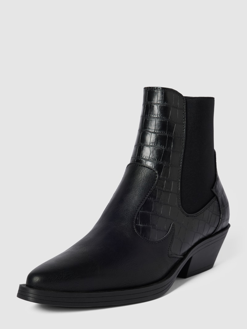 Ankle Boots im Cowboy-Stil Modell 'BRONCO' in schwarz