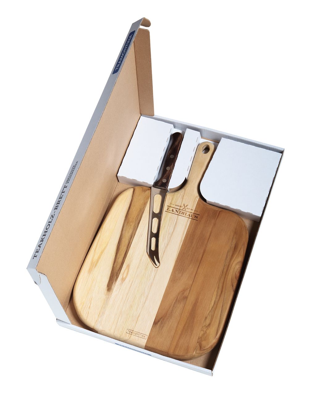 Tramontina Geschenkset Schneidebrett Teak inkl. Käsemesser