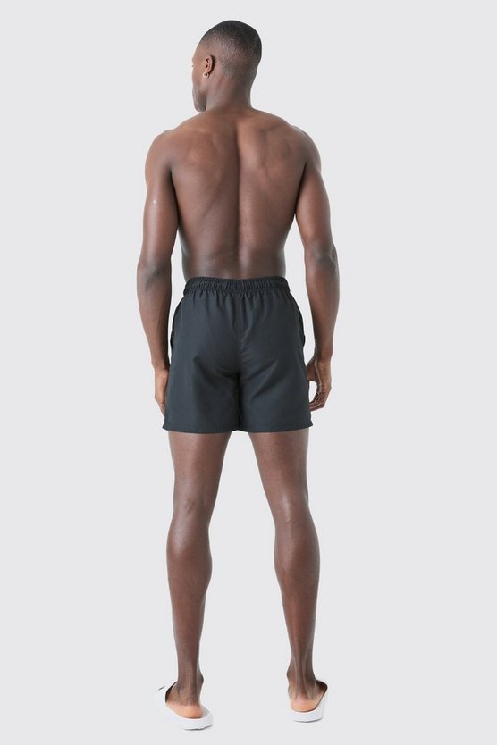 Man Signature mittellange Badehose