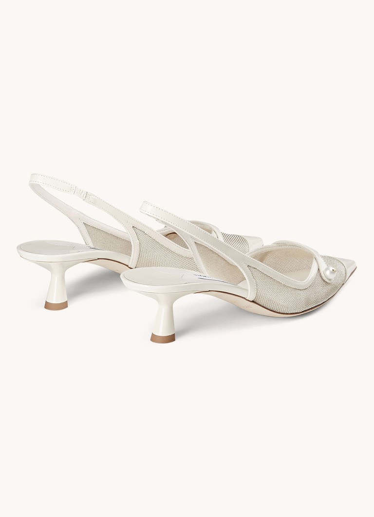 Jimmy Choo Amita 45 slingback cipele s detaljima od teleće kože