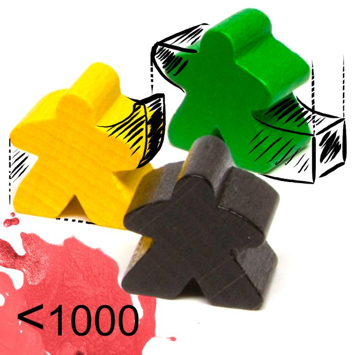 Eigene Meeple / Spielsteine unter 1.000 Stück
