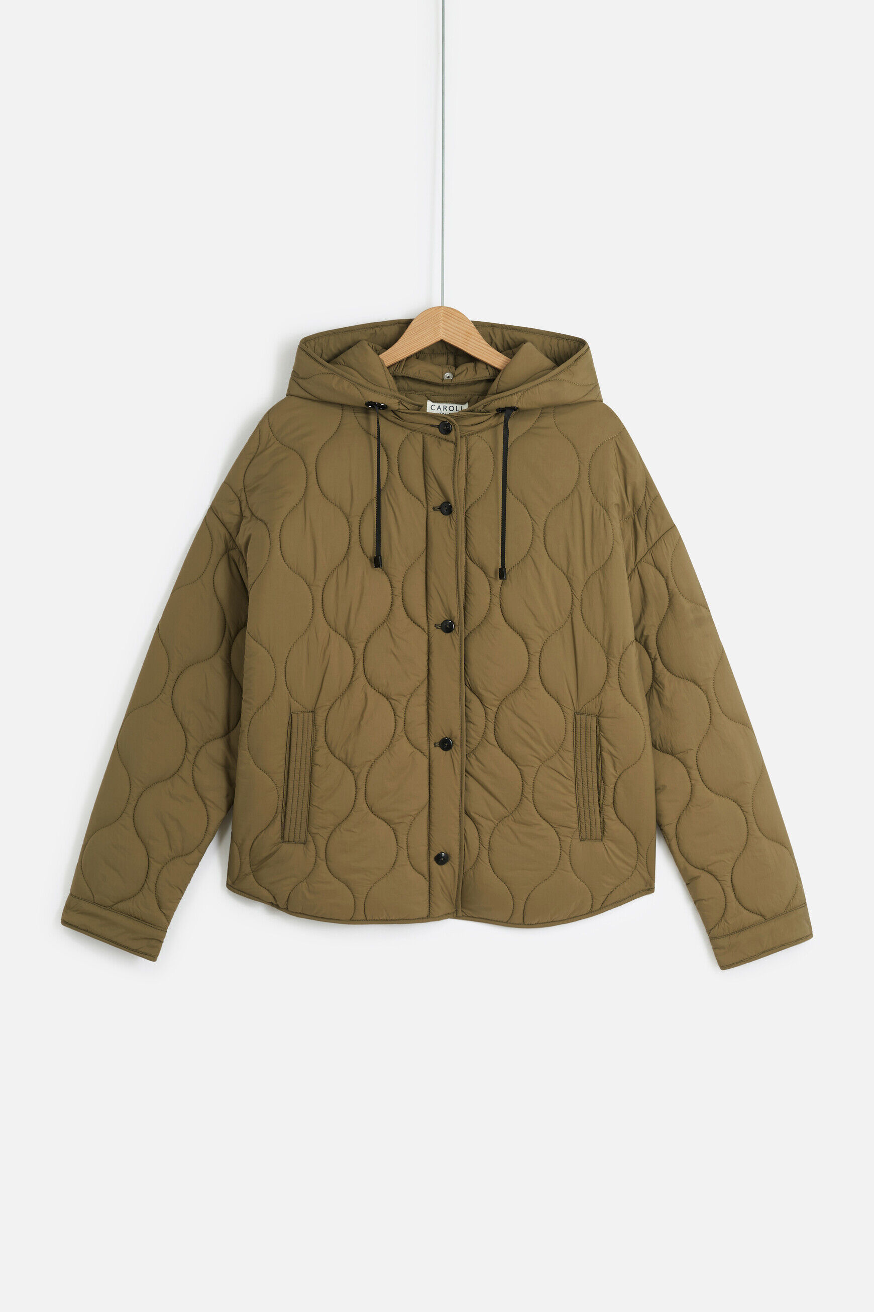 doudoune lison vert kaki femme