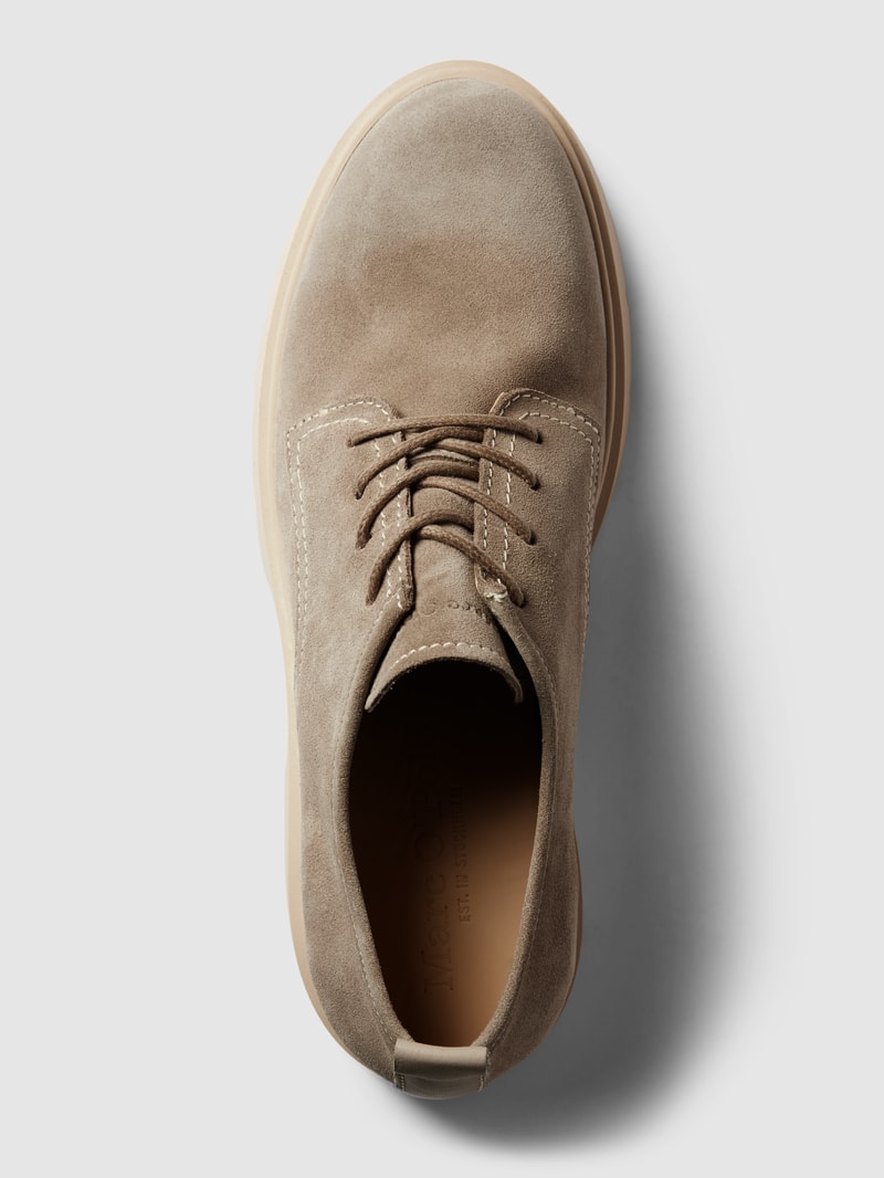 Derby-Schuhe mit Label-Detail Modell 'Lars' in taupe