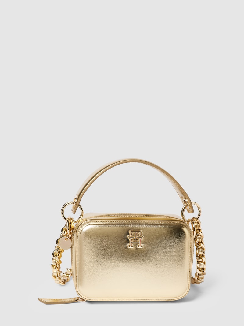 Saddle Bag mit Label-Details Modell 'CHIC TRUNK' in gold