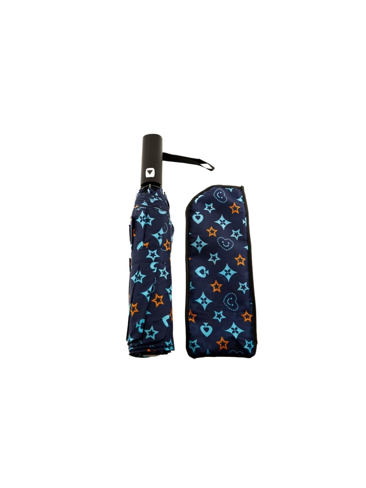 COFI 1453 Taschenschirme mit Schutzhülle – stilvoll & robust gegen Wind in Blau günstig kaufen onesize