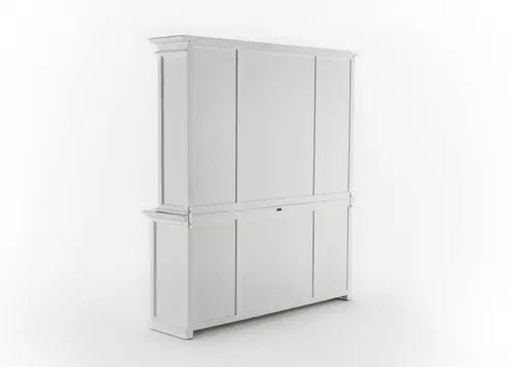 Novasolo Küchenbuffet Halifax Bücherschrank mit 4 Glastüren