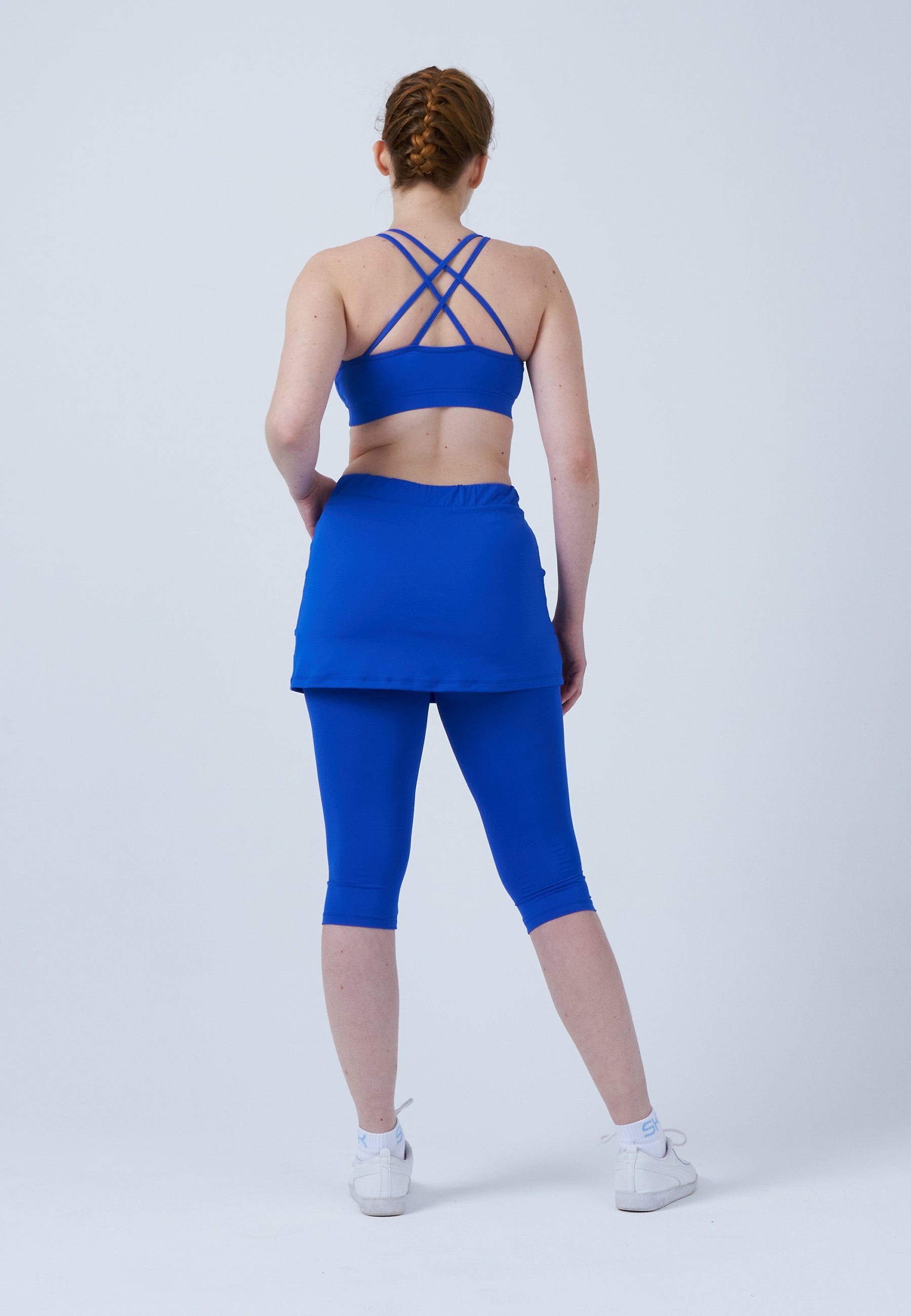 SPORTKIND Tennisrock 2-in-1 Skapri Rock mit Leggings Mädchen & Damen kobaltblau