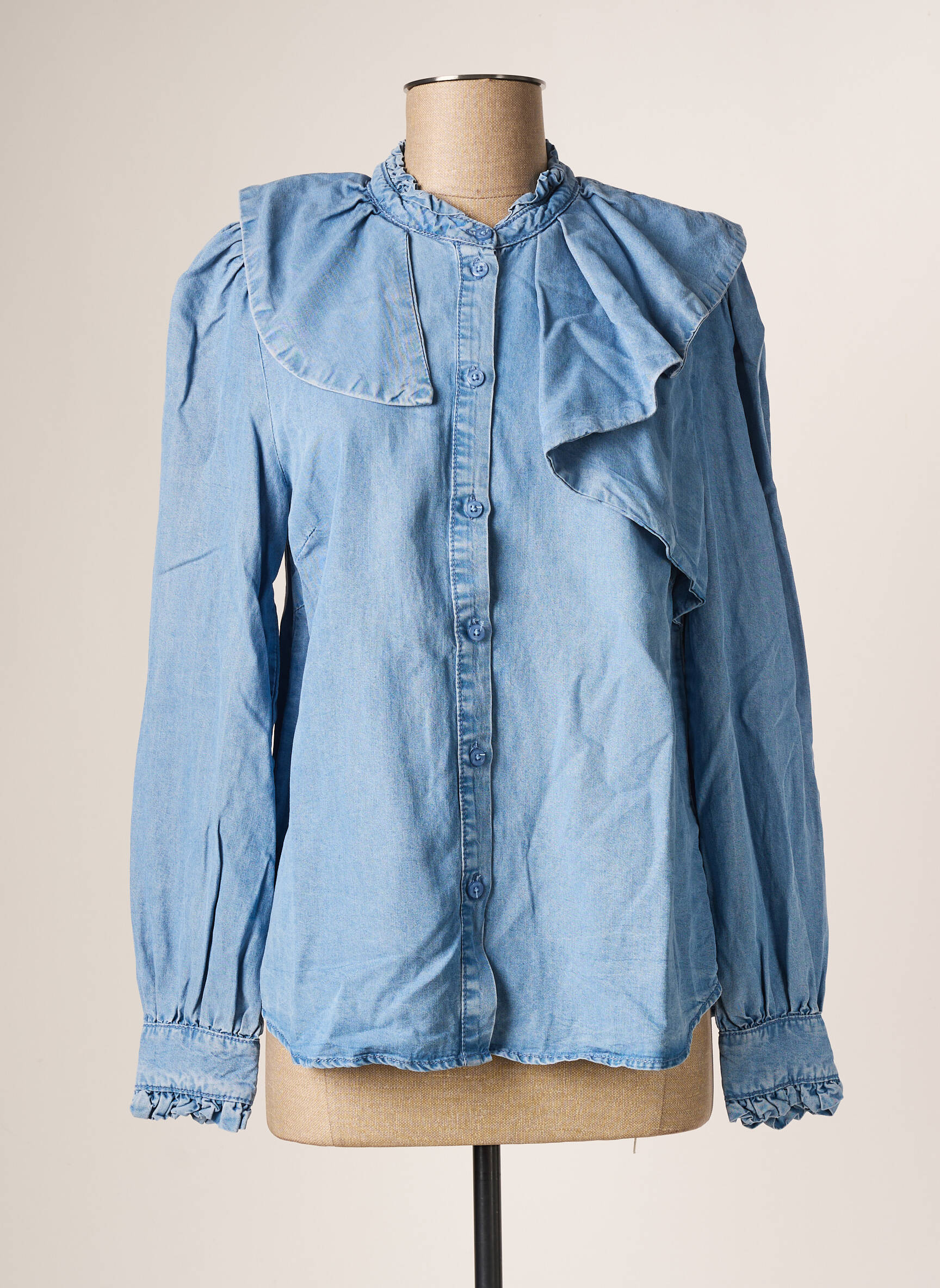 Cream Chemisiers Femme couleur bleu