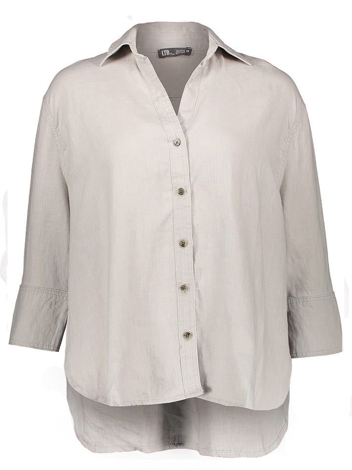 LTB Leinen-Hemd in Beige günstig kaufen