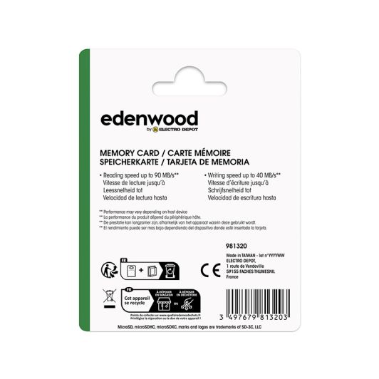 Adaptor card Micro SD EDENWOOD 64 GB