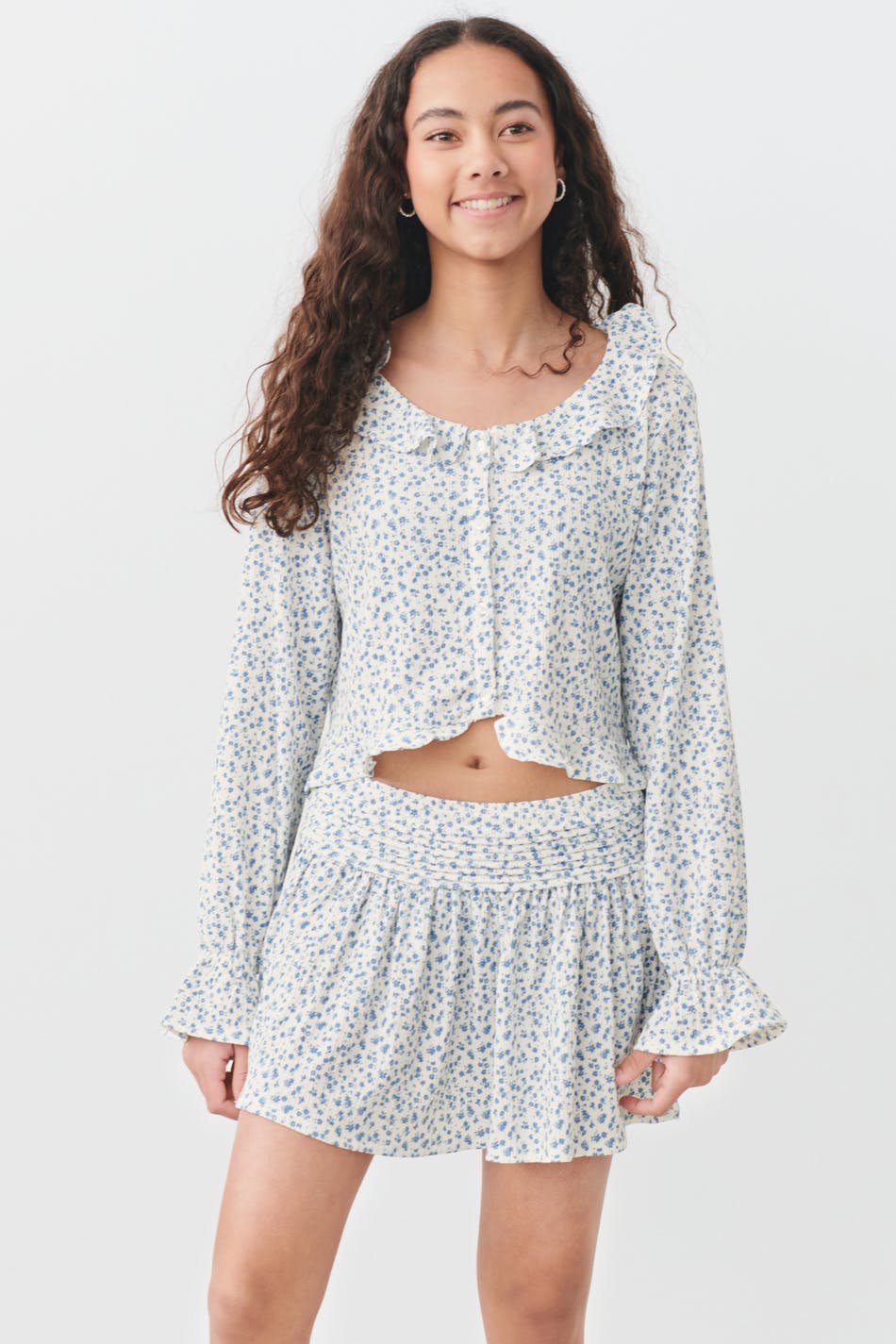 Y floral blouse