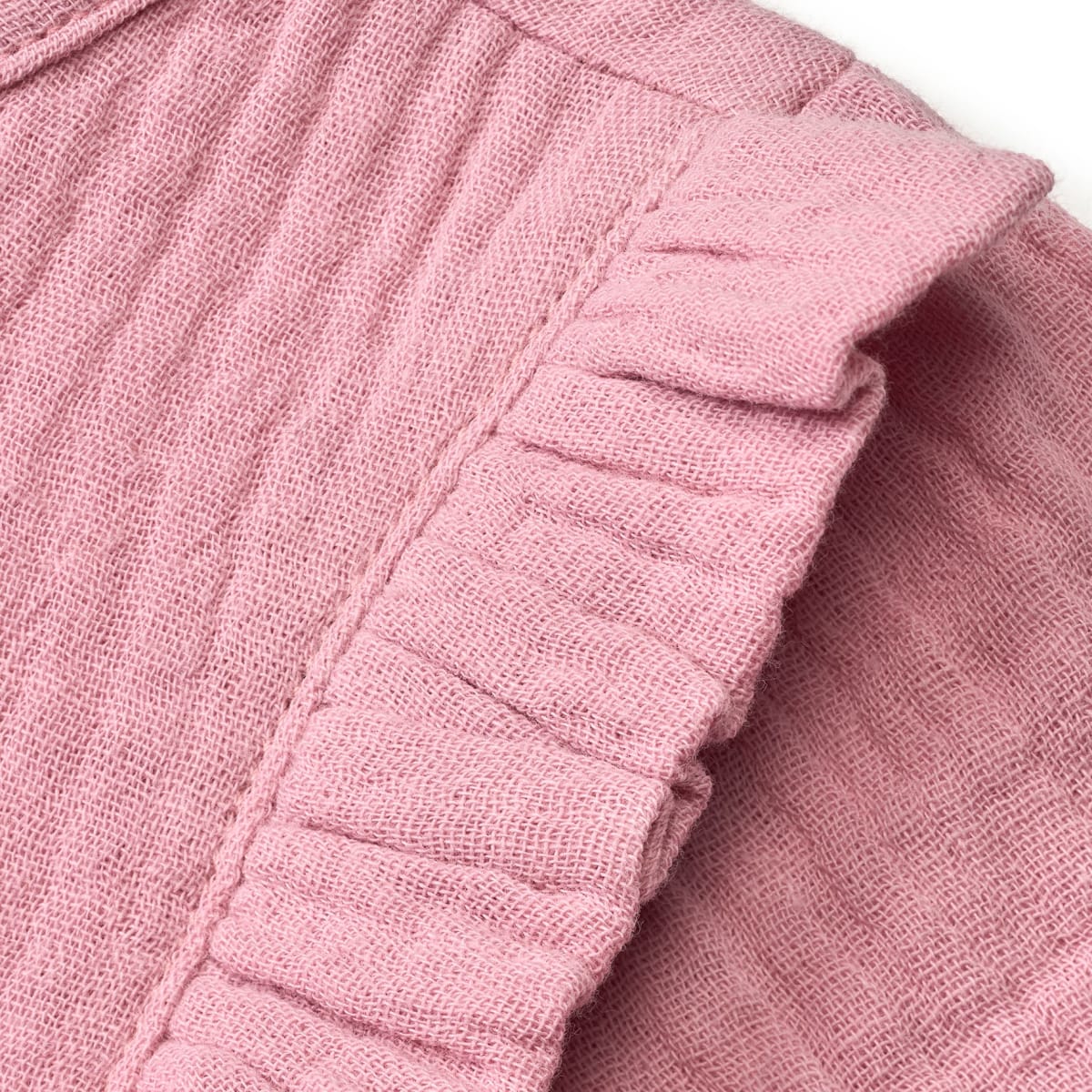 Langarmshirt aus Musselin, rosa, Gr. 104, 1 St