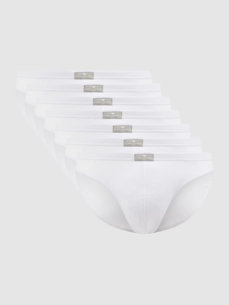 Slip aus Baumwolle im 7er-Pack in weiß
