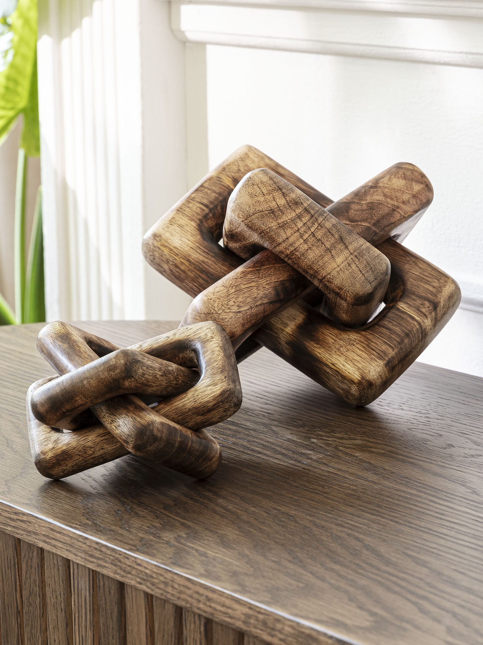 Knots Objekt, Dunkelrotbraun