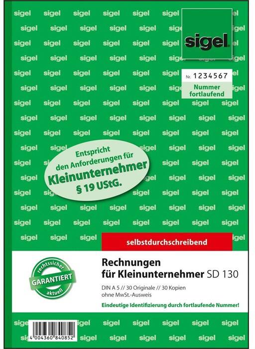 Sigel Rechnungsbuch DIN A5