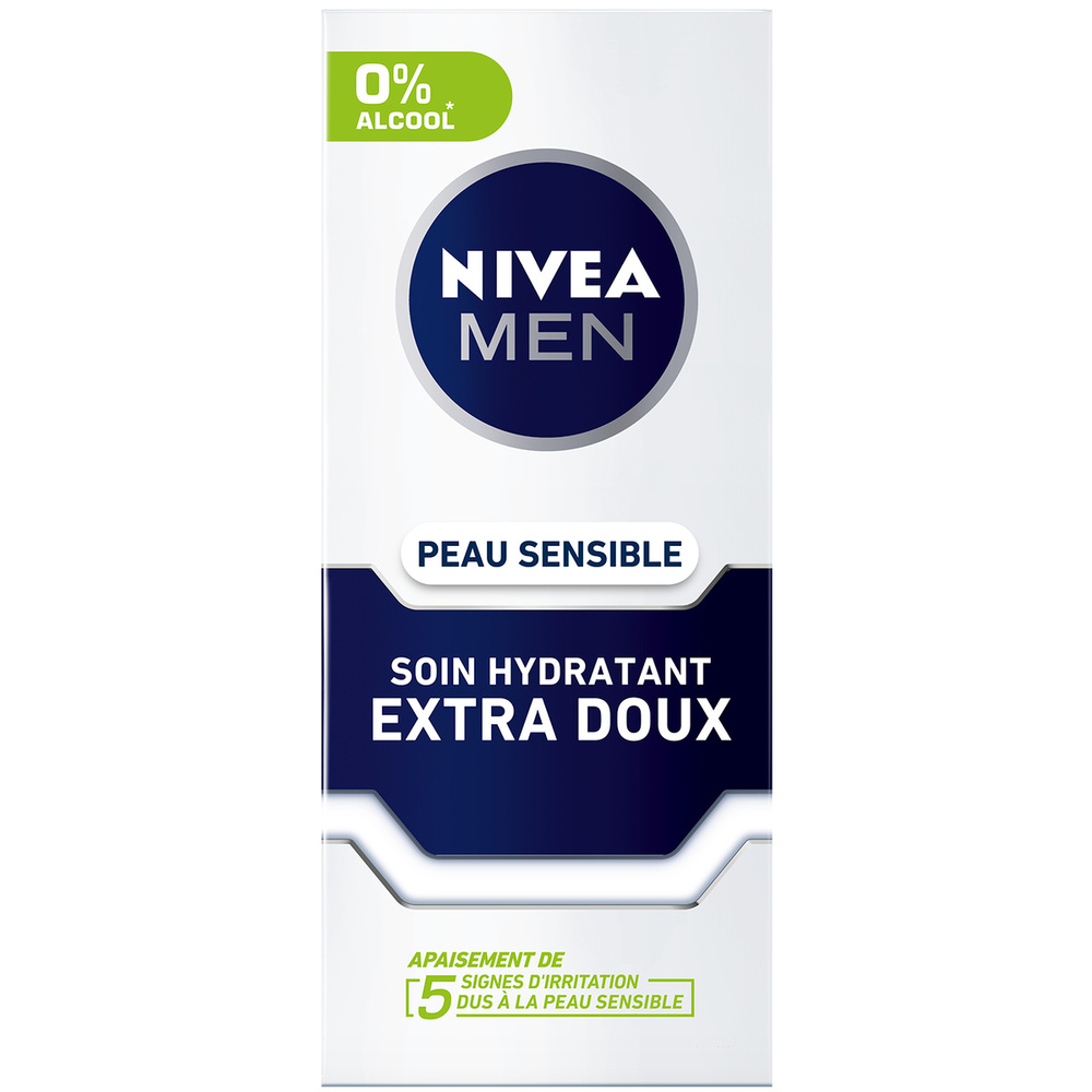 nivea SENSITIVE - Soin hydratant 24H 0% Alcool Camomille Crème soin visage homme