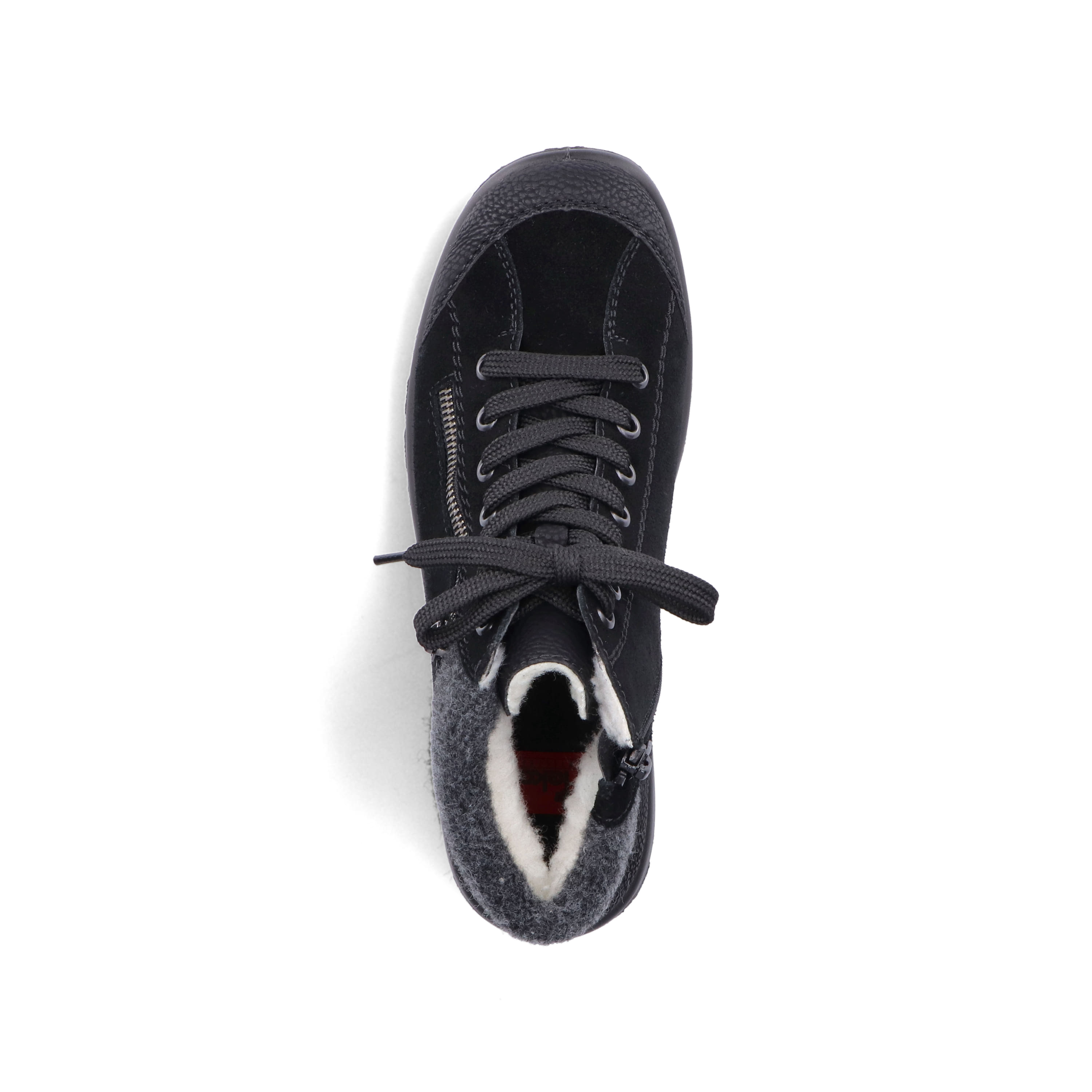 Rieker Damen Schnürschuhe graphitschwarz