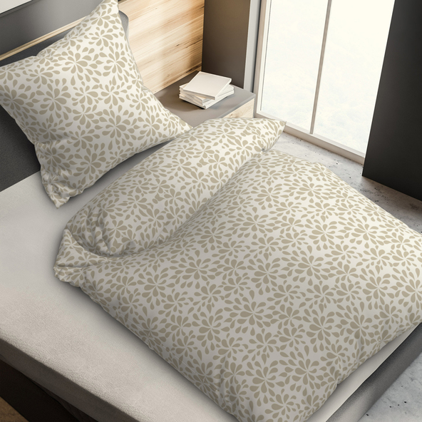 Bettwäsche Soft, 135 x 200 cm, beige