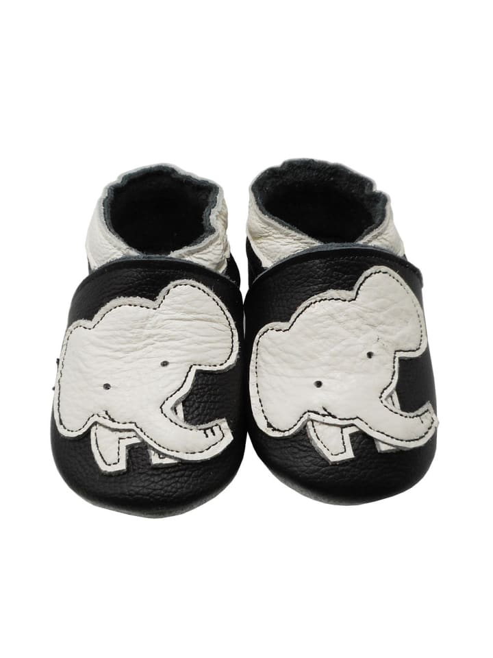 Yalion Leder-Krabbelschuhe 