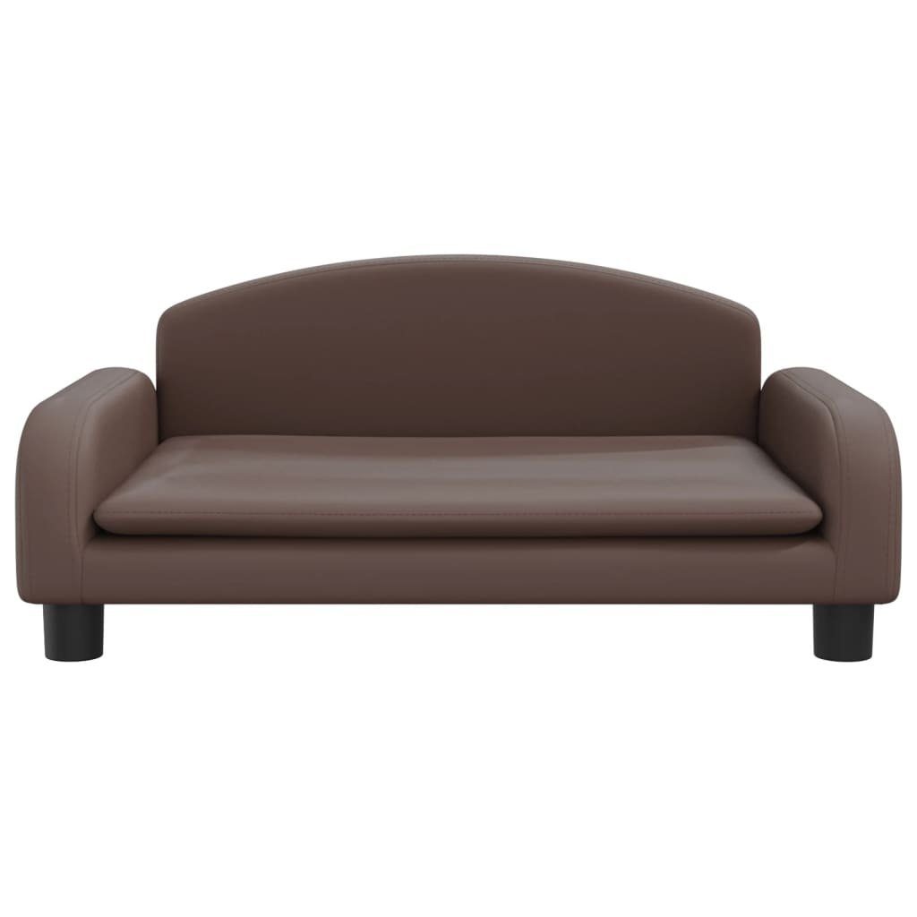 vidaXL Kindersofa Kindersofa Braun 70x45x30 cm Kunstleder Kindercouch Kindermöbel Kinder