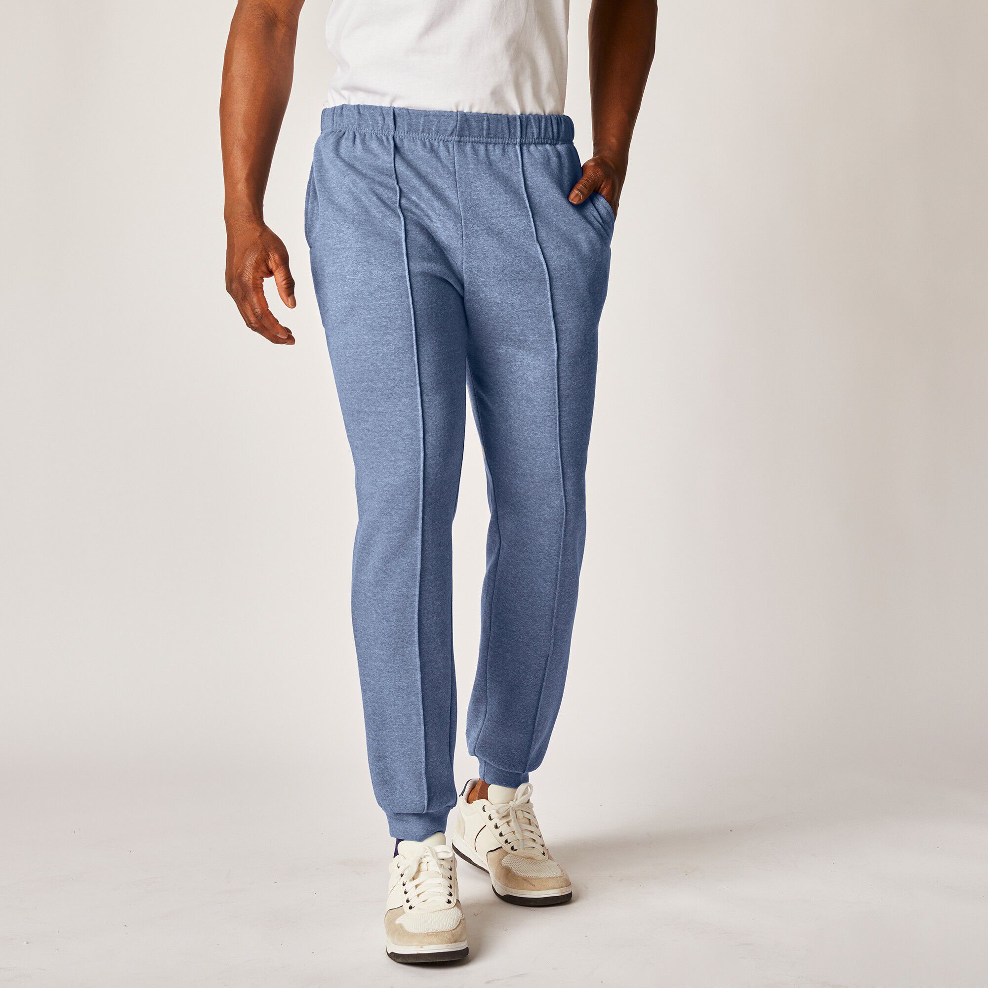 Pantalon loisirs molleton, bas resserrés