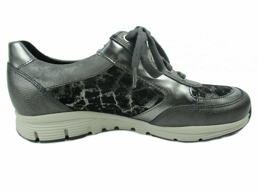 MEPHISTO Komfort Schnürer grau Ylona Graphite