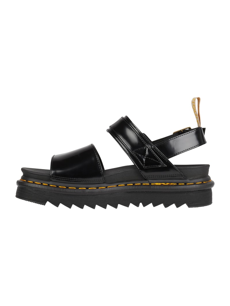 Sandalen mit Plateausohle Modell 'Voss' in schwarz