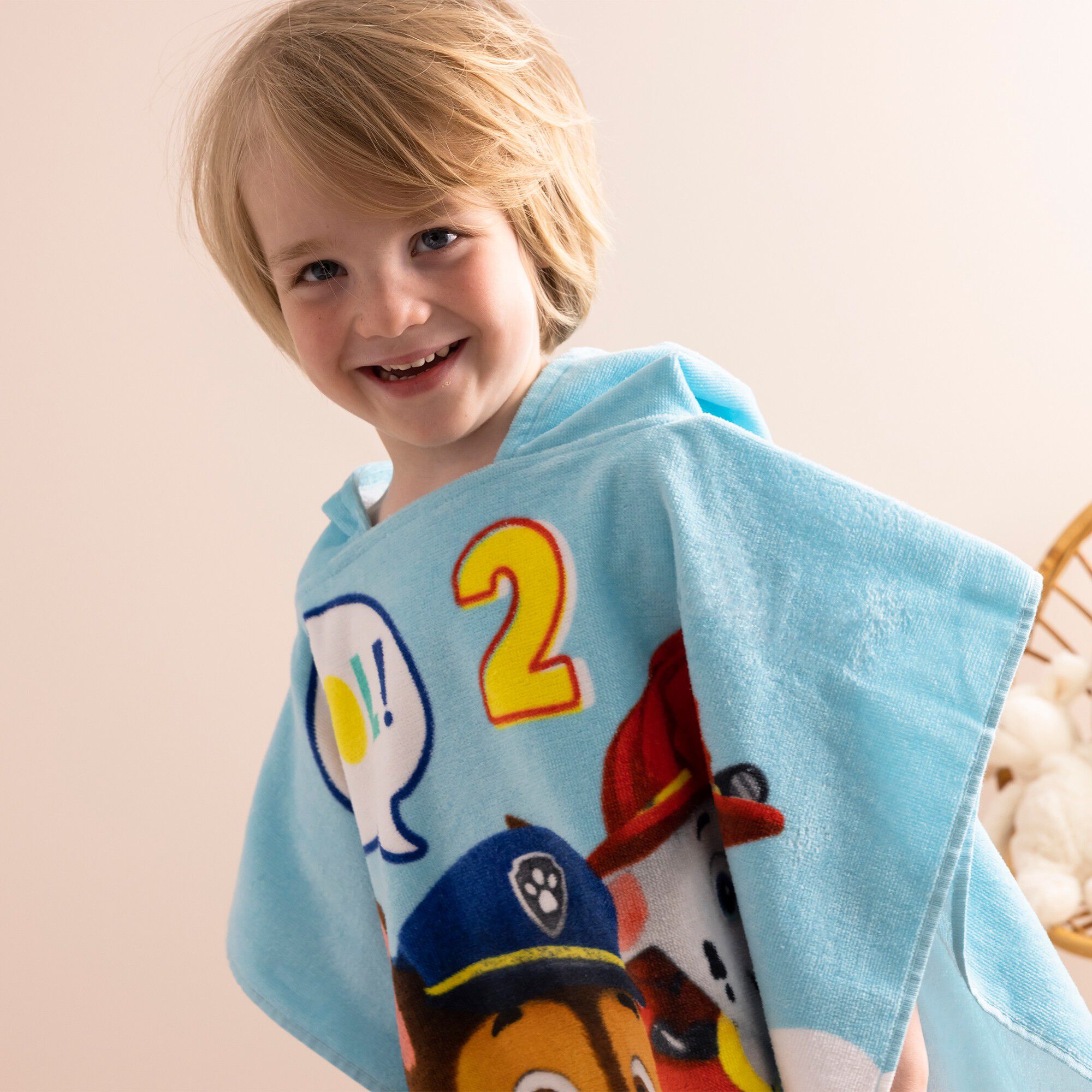 Poncho de bain enfant Pat'Patrouille à capuche