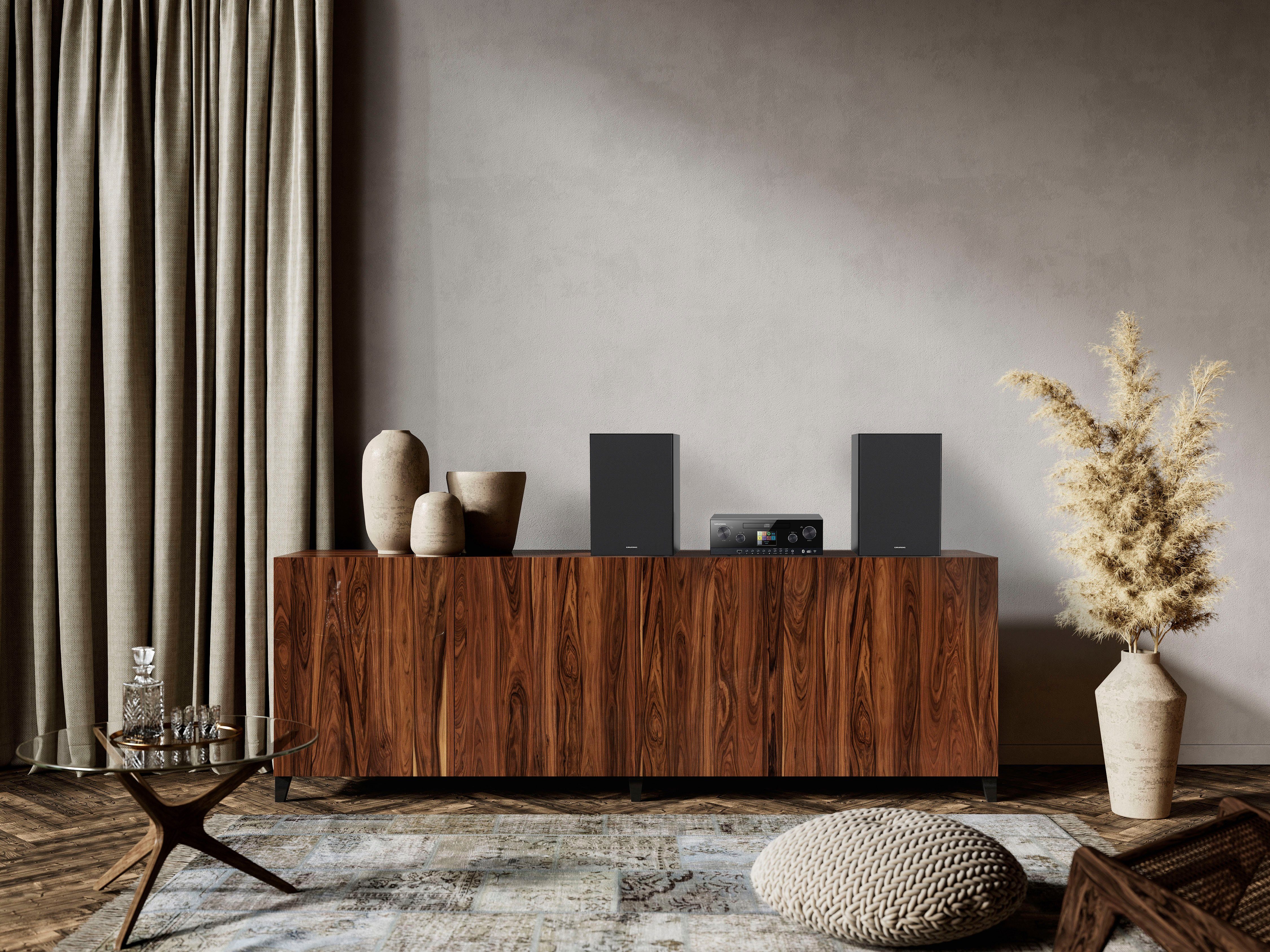 Grundig CMS 5000 BT DAB+ WEB Microanlage (Digitalradio (DAB), Internetradio, 100 W)