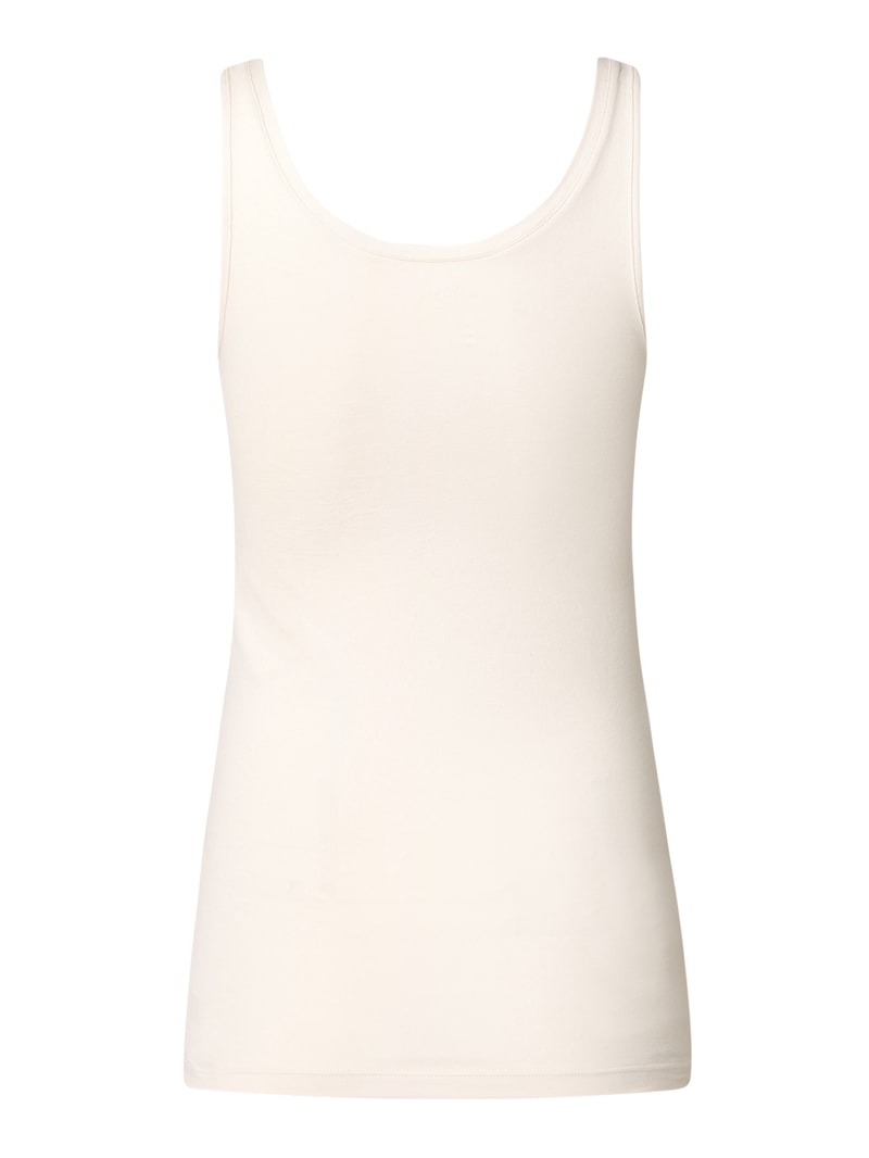 Top mit Rundhalsausschnitt Modell 'Organic' in beige