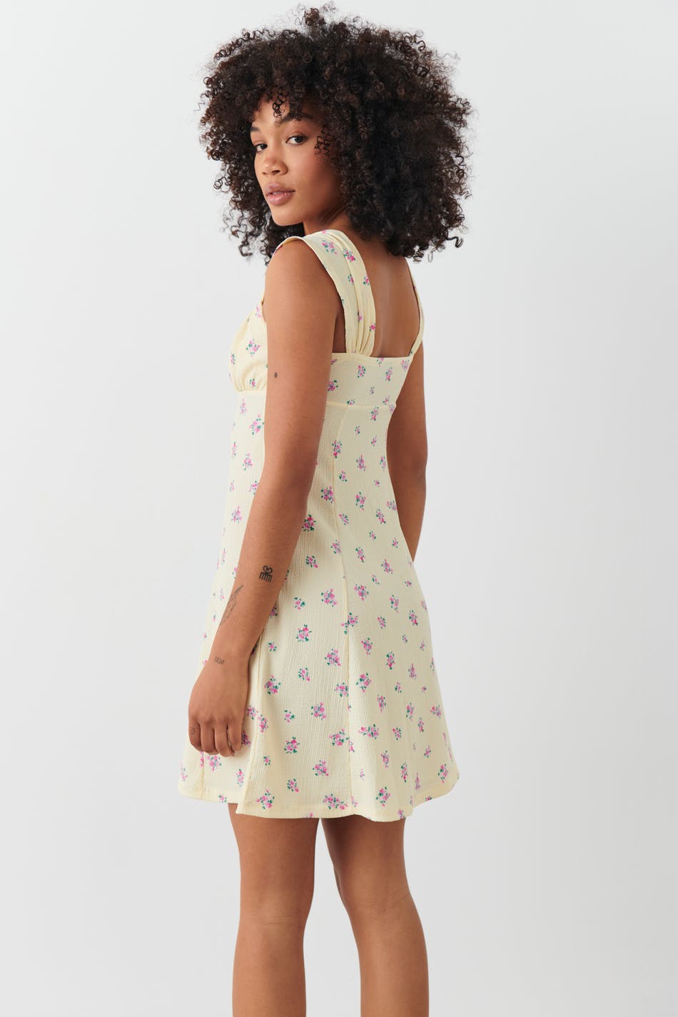 Ditsy mini dress