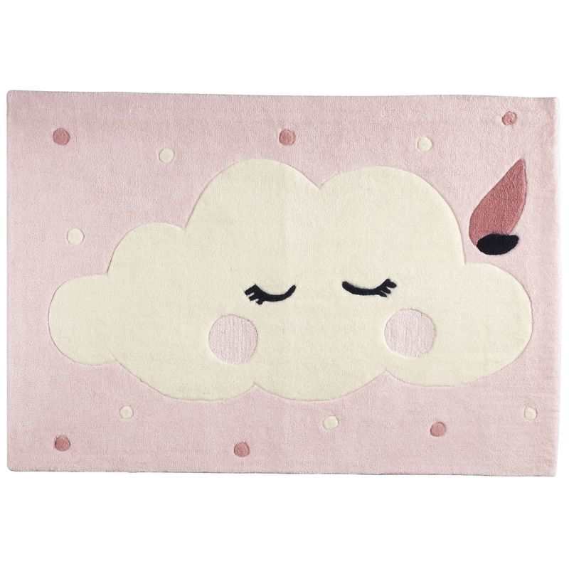 Tapis 130x90cm nuage Miss fleur de lune