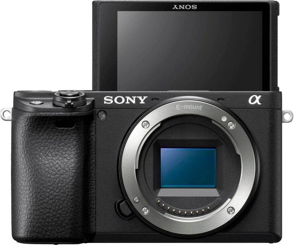 Sony ILCE-6400LB - Alpha 6400 E-Mount Systemkamera (24,2 MP, Bluetooth, NFC, WLAN (Wi-Fi), 4K Video, 180° Klapp-Display, XGA OLED Sucher, L-Kit 16-50mm Objektiv)