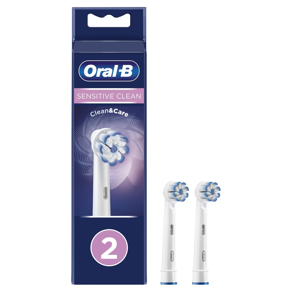 oral-b Oral-B Sensitive Clean Brossette, 2 Brossettes De Rechange