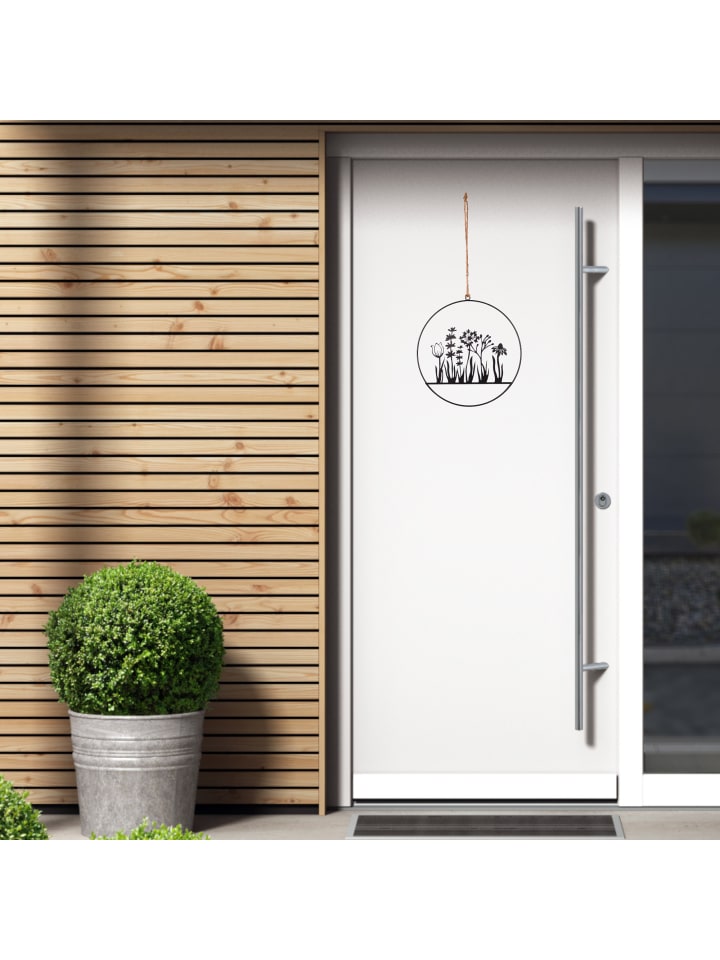 UNUS Aufhänger Blumenornament in Schwarz günstig kaufen onesize