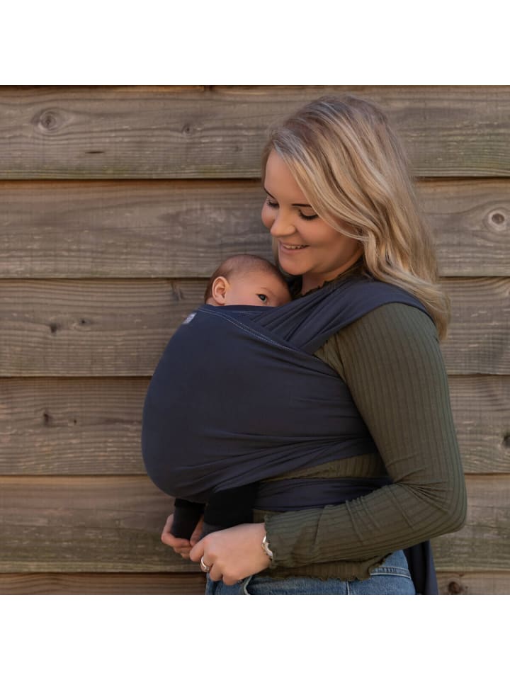 Hoppediz Babytragetuch Elastisches Tragetuch in anthrazit günstig kaufen