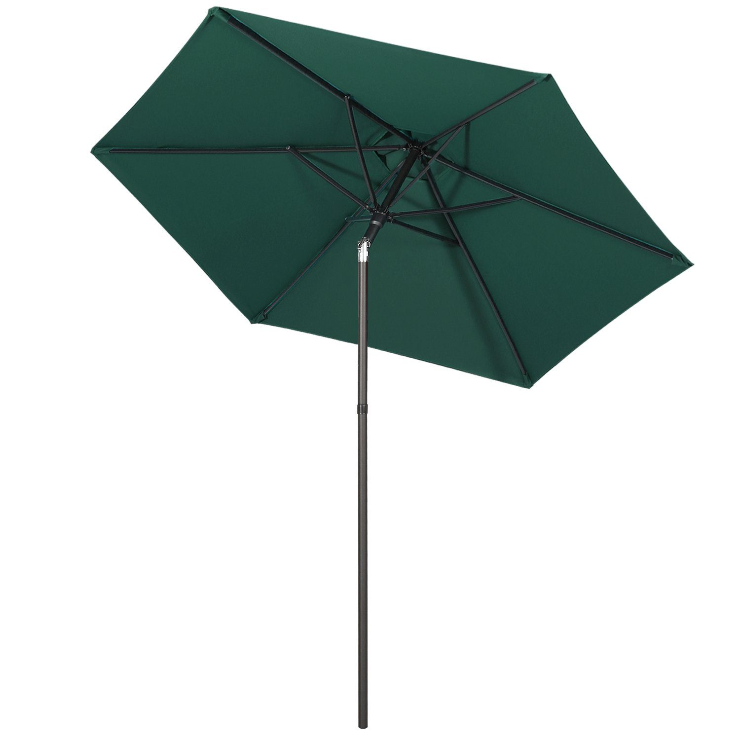 Sekey Sonnenschirm 220 cm Gartenschirm Strandschirm Marktschirm knickbar Balkonschirm, LxB: 220,00x220,00 cm, für Terrasse, Balkon, Garten, Sonnenschutz UV50+