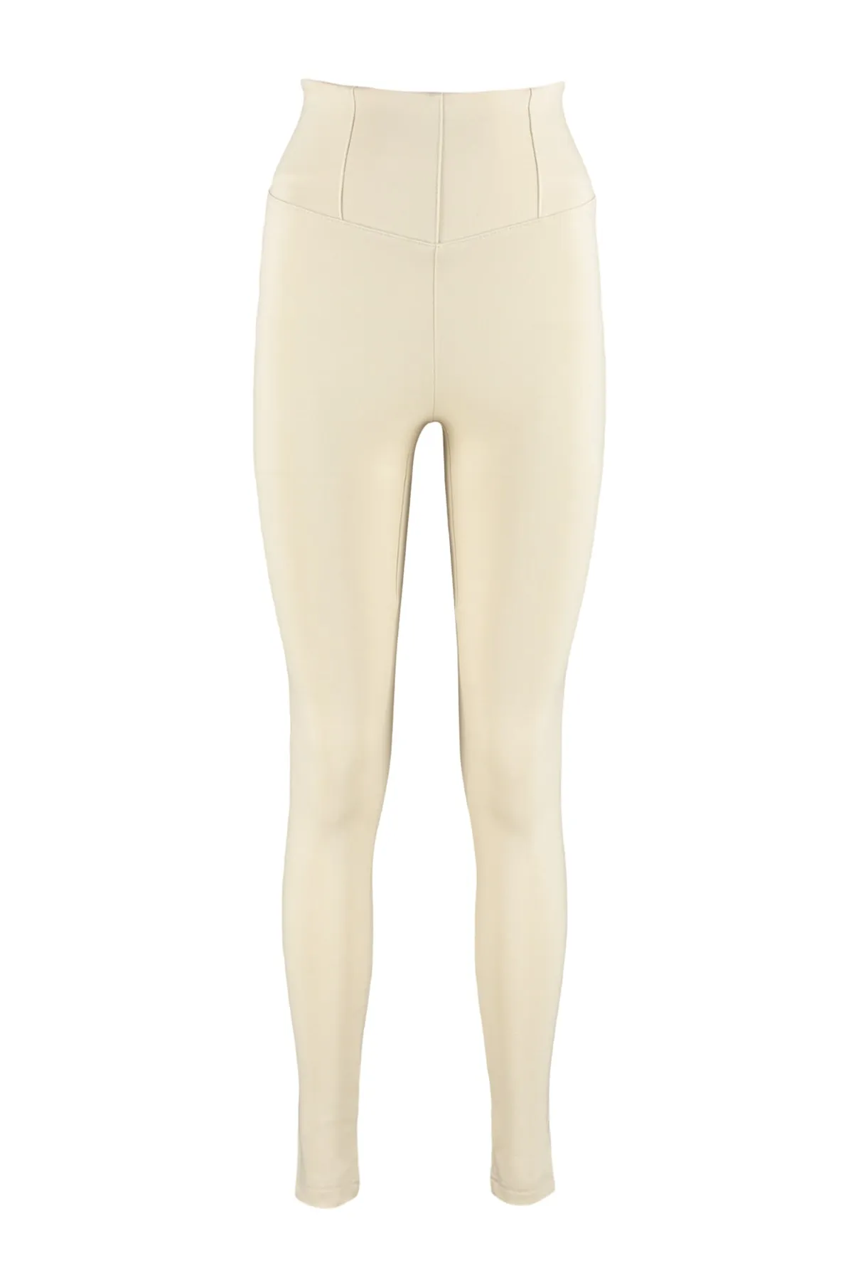 Trendyol Collection  Leggings - Beige - Hoher Bund