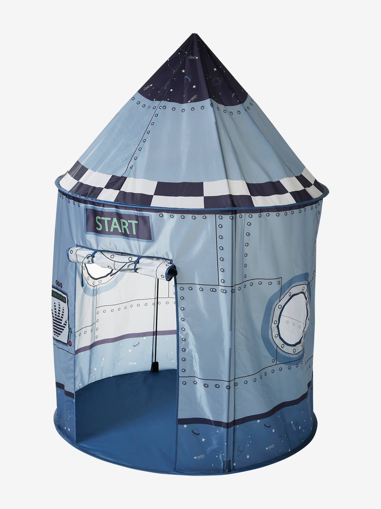 Vertbaudet Kinder Spielzelt RAKETE - blau