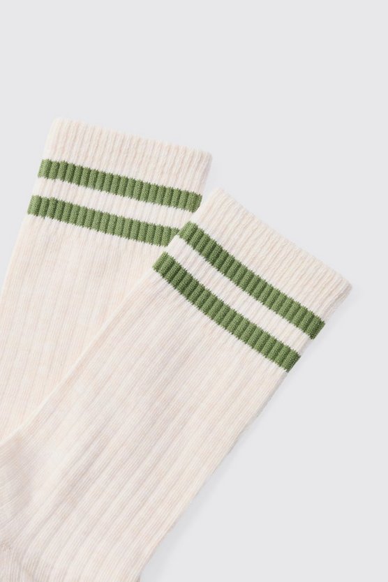 Gestreifte Socken in Waffeloptik