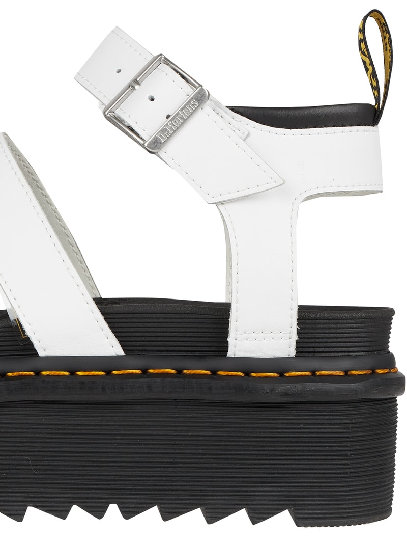 Sandalen mit Plateausohle Modell 'Blaire Quad' in weiß