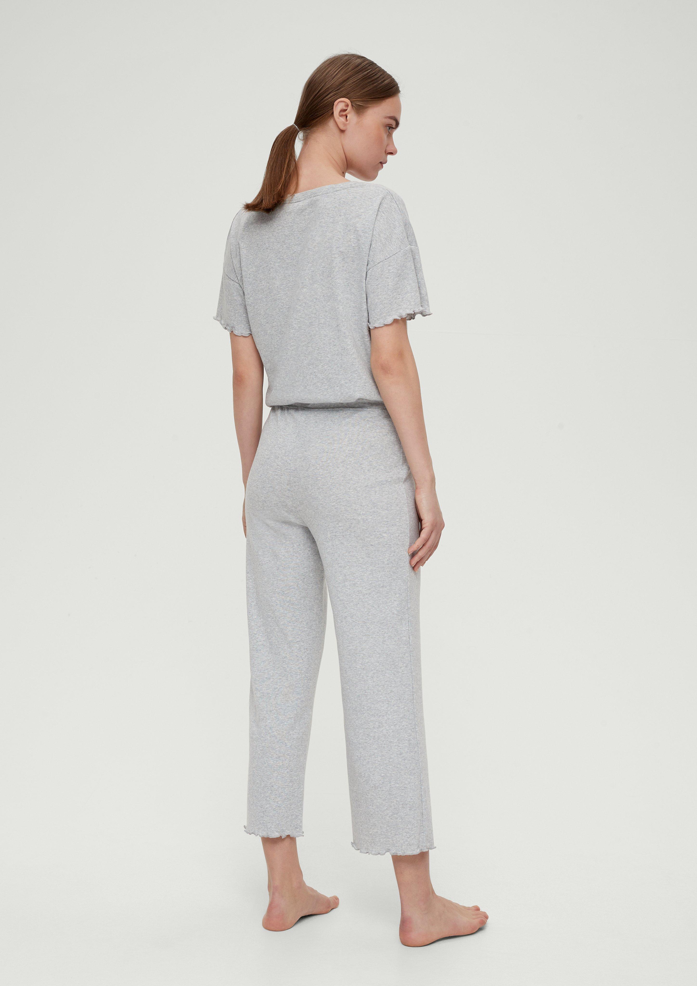 Pyjamahose mit Rollsaum  6008400-9500
