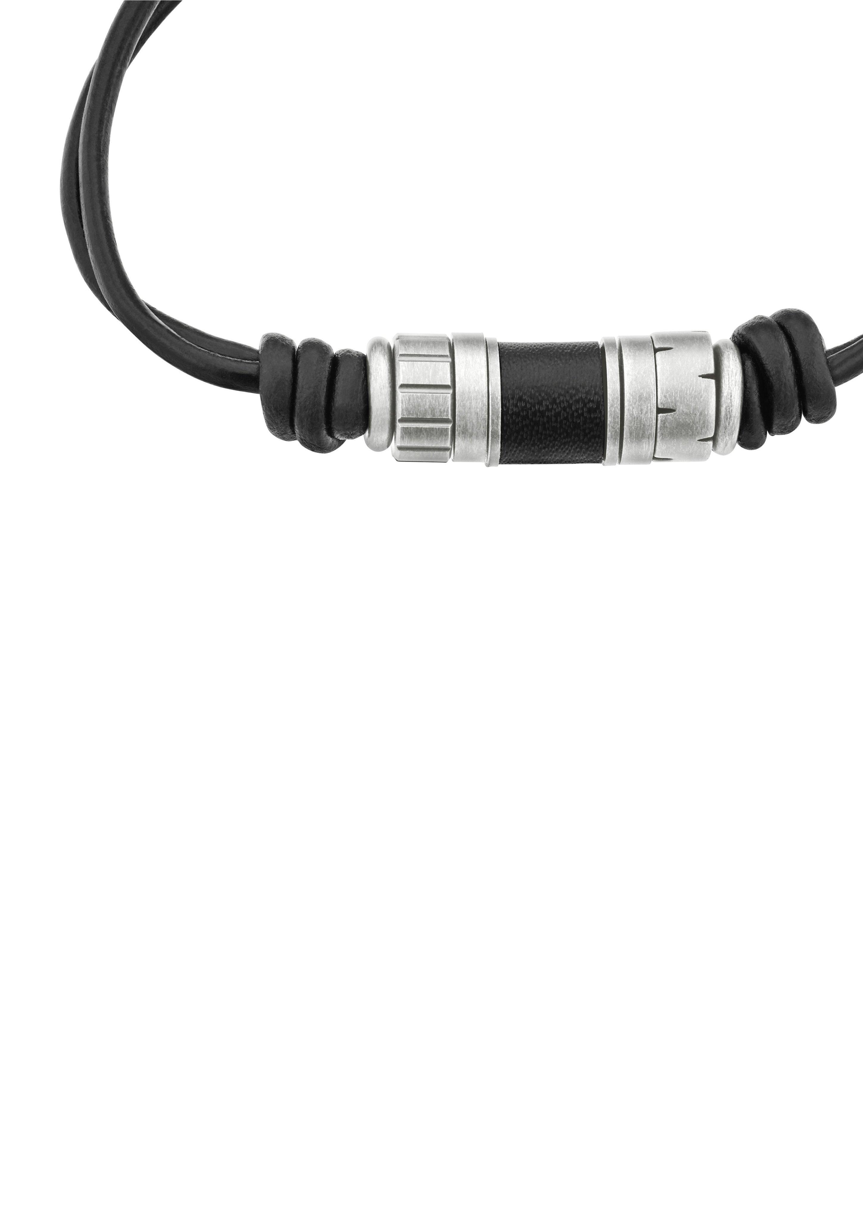 Lederarmband mit Beads-Detail  6009630-99B0