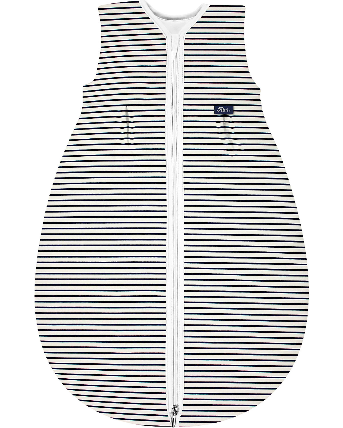 Kugelschlafsack Mäxchen Thermo, Bio Baumwolle - TOG 3,0 - Ringlets navy, 90 cm