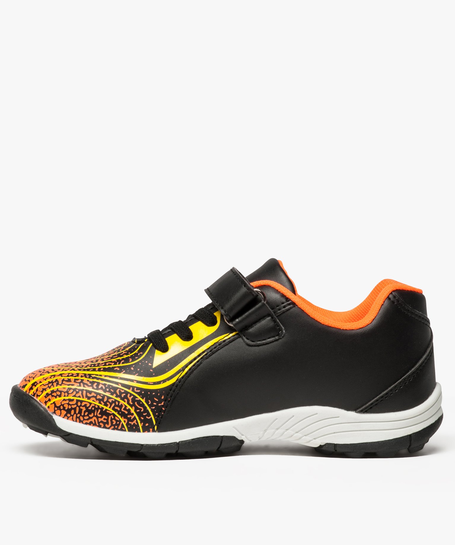 Baskets Garçon multicolores à crampons fermeture scratch d... noir | GEMO