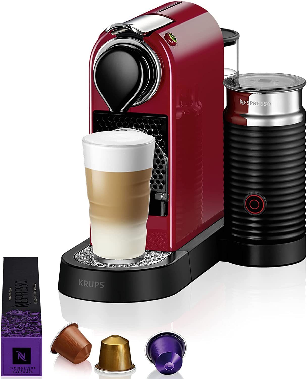 Krups Kapselmaschine Nespressoautomat Citiz&Milk Kaffeemaschine, Espressomaschine